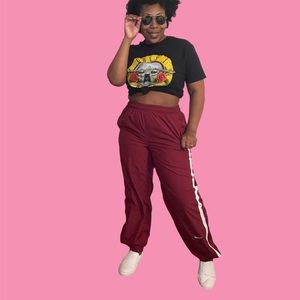 Nike High Waist Track Pants Adjustable Leg Tapered